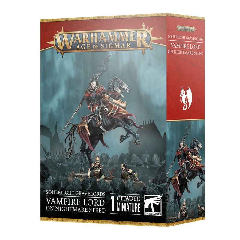 GW - Warhammer AOS Soulblight Gravelords: Vampire Lord On Nightmare Steed  (91-82)
