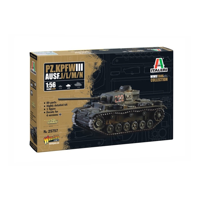 Italeri - 1/56 Pz. Kpfw. III Ausf. J/L/M/N