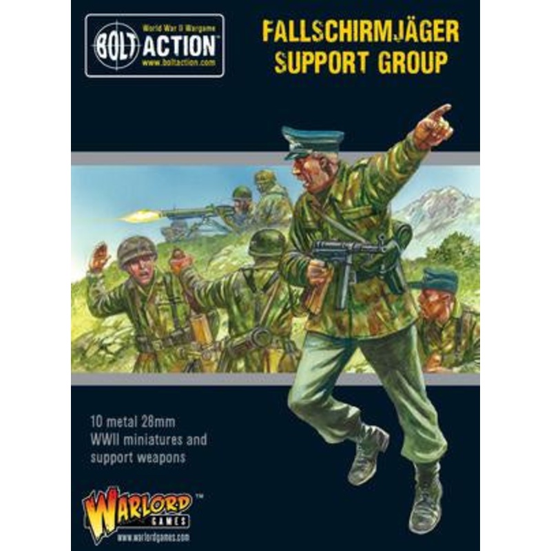 Warlord - Bolt Action  Fallschirmjager Support Group (HQ & Mortar & MMG)
