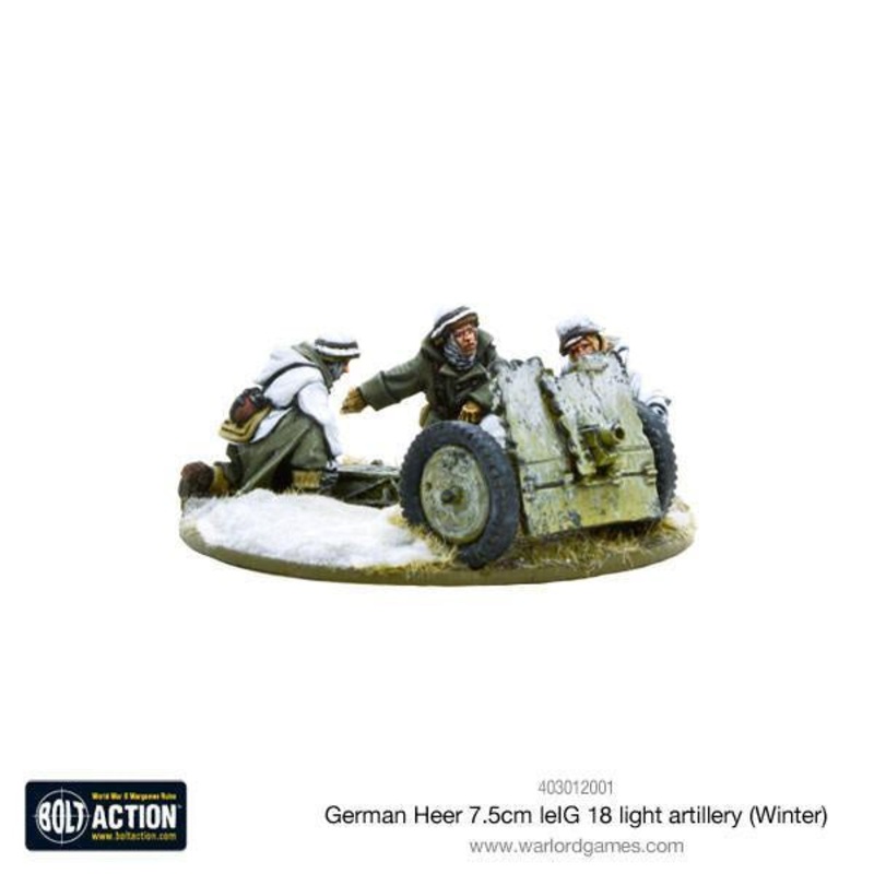 Warlord - Bolt Action  German Heer 7.5cm leIG 18 light artillery (Winter)