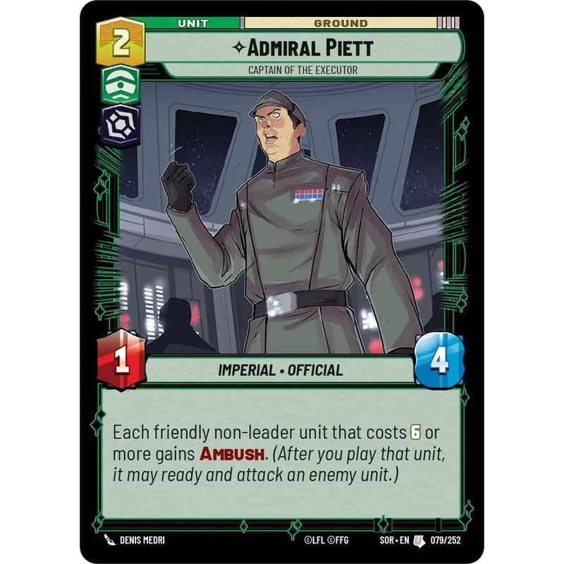 SWU - Admiral Piett - Captain of the Executor (079/252)