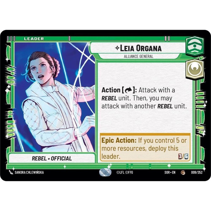 SWU - Leia Organa - Alliance General (009/252)