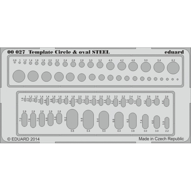 Eduard -  Template Circle & Oval  STEEL (00027)