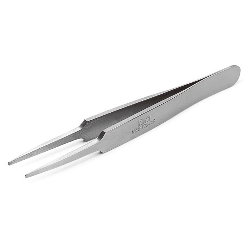 Tamiya - HG Straight Tweezers Round Tip