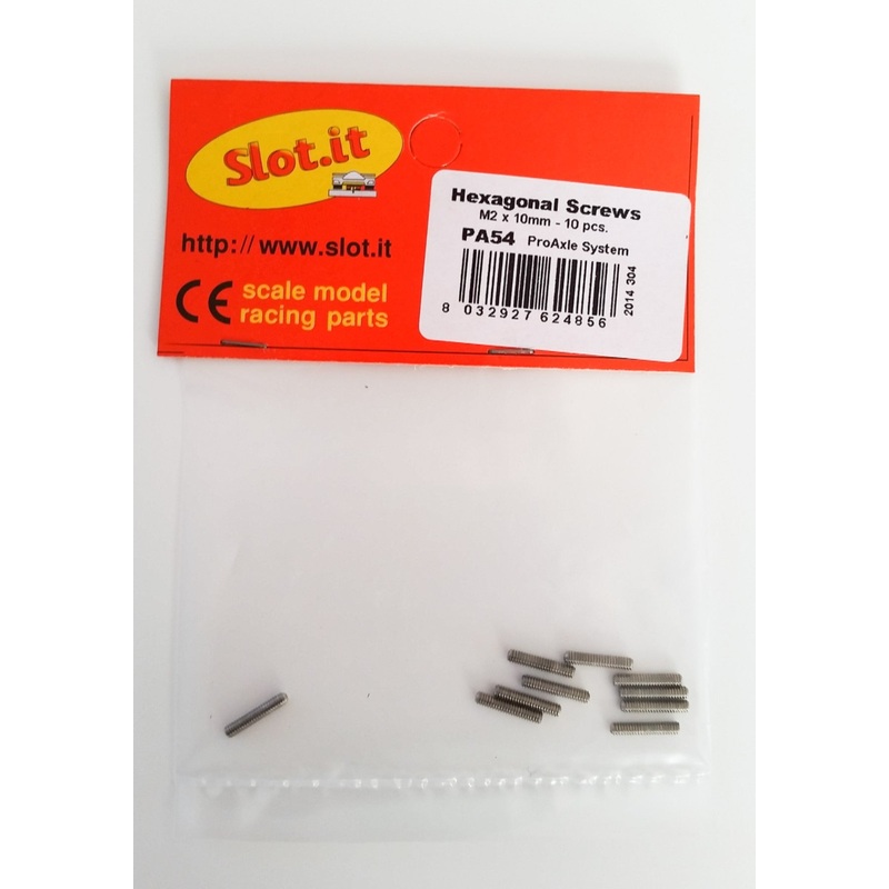 Slot.It - Hexagonal Screws M2 x 10mm (10pcs) (PA54)