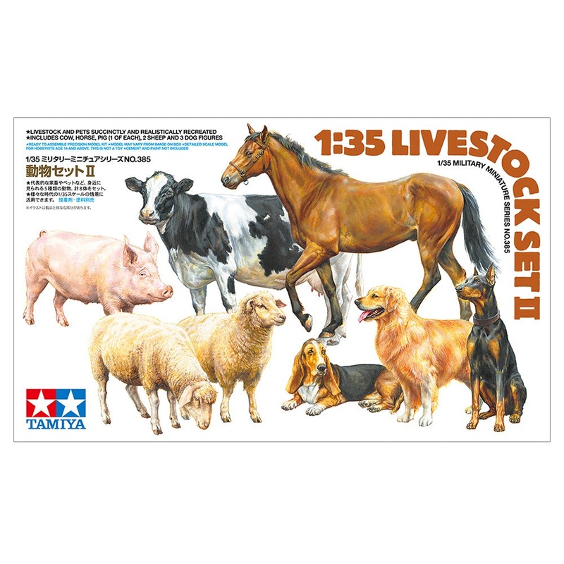 Tamiya - 1/35 Livestock Set II