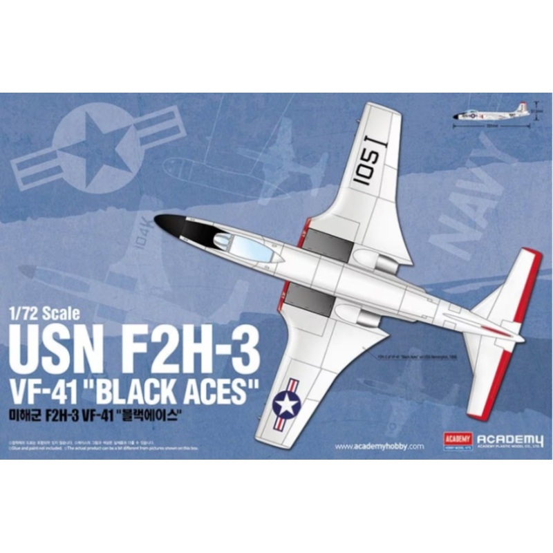 Academy - 1/72 USN F2H-3 VF-41 Black Aces