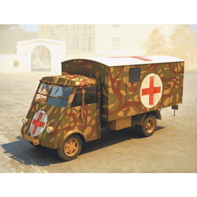 ICM - 1/35 Lastkraftwagen 3 5 T Ahn WWII German Ambulance Truck