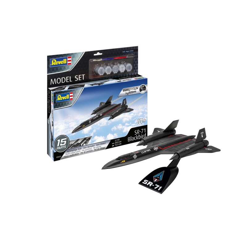 Revell - 1/110 Lockheed SR71 Blackbird (Easy-Kit) (Model Set Incl. Paint)