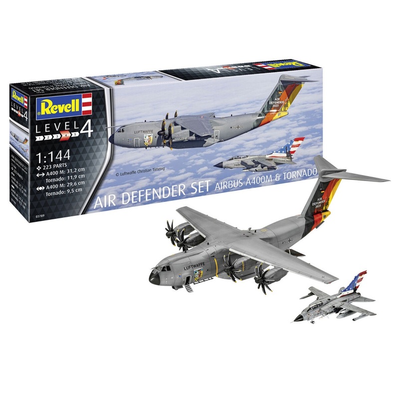Revell - 1/144 Air Defender Set (Airbus A400M & Tornado)