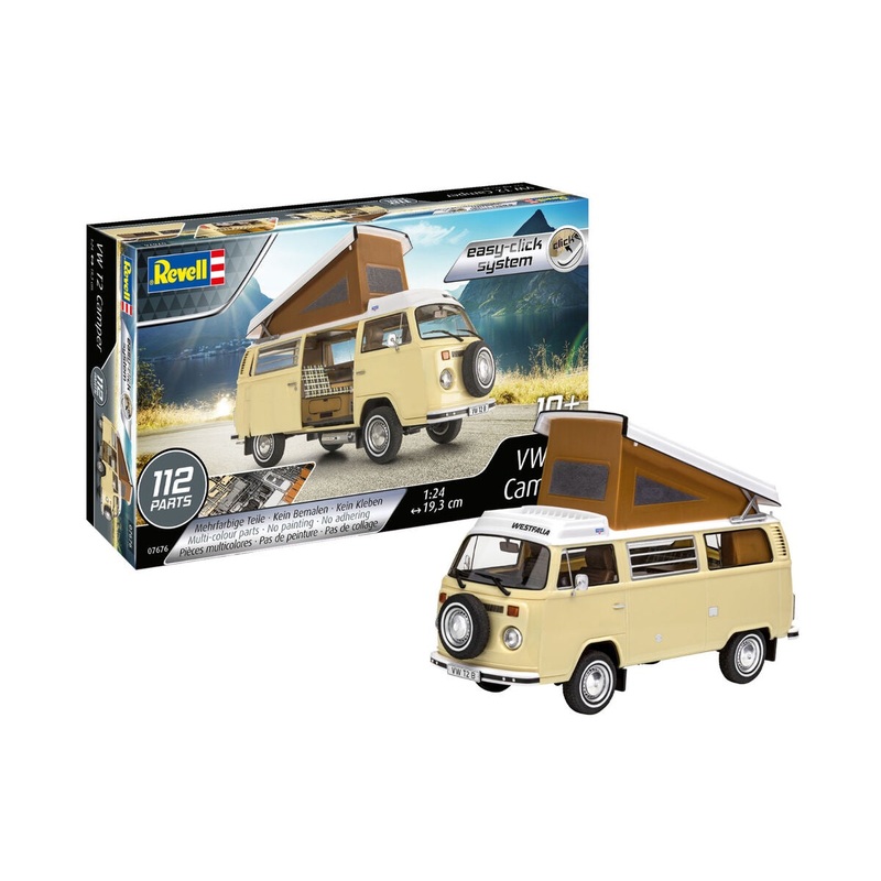 Revell - 1/24 VW T2 Camper (Easy-Kit) (Model set Incl. Paint)