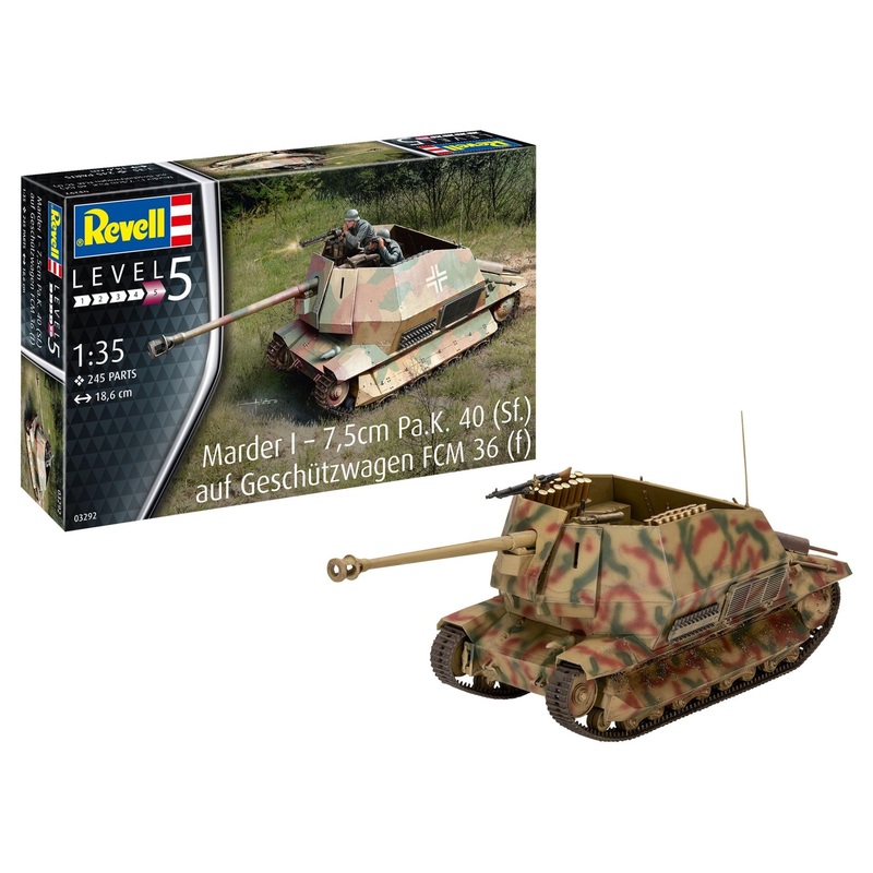 Revell - 1/35 Marder I  7.5cm Pa.K. 40 (Sf.) auf FCM 36(f)