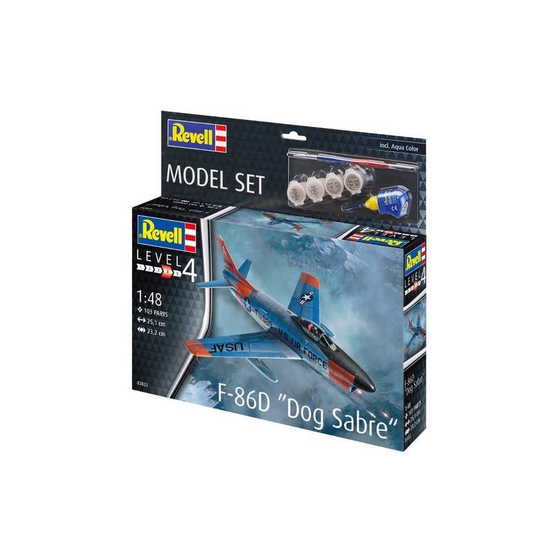 Revell - 1/48 F-86D "Dog Sabre" (Model set Incl. Paint)