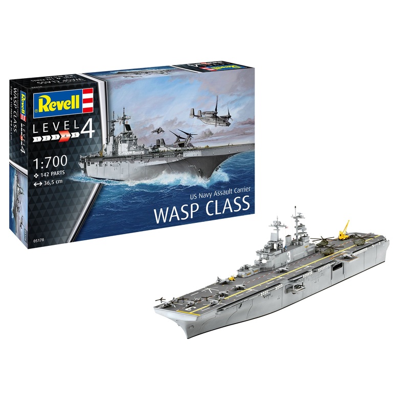 Revell - 1/700 US Navy Assault Carrier WASP Class