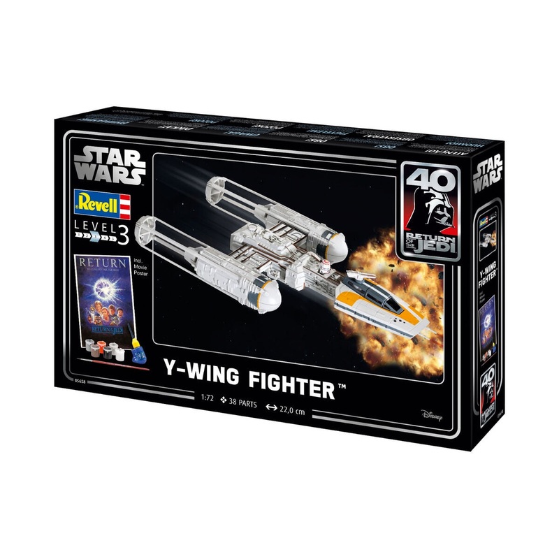 Revell - 1/72 "Y-wing Fighter" (Model set Incl. Paint)