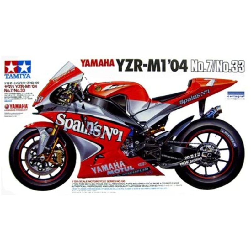 Tamiya - 1/12 Yamaha YZR-M1 '04 No.7/33