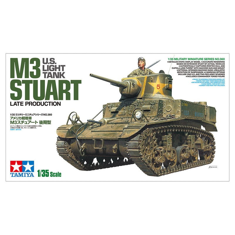 Tamiya - 1/35 U.S. Light Tank M3 Stuart Late Production