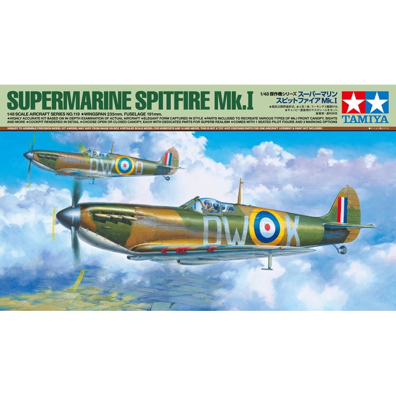 Tamiya - 1/48 Supermarine Spitfire Mk.I (New Tool)