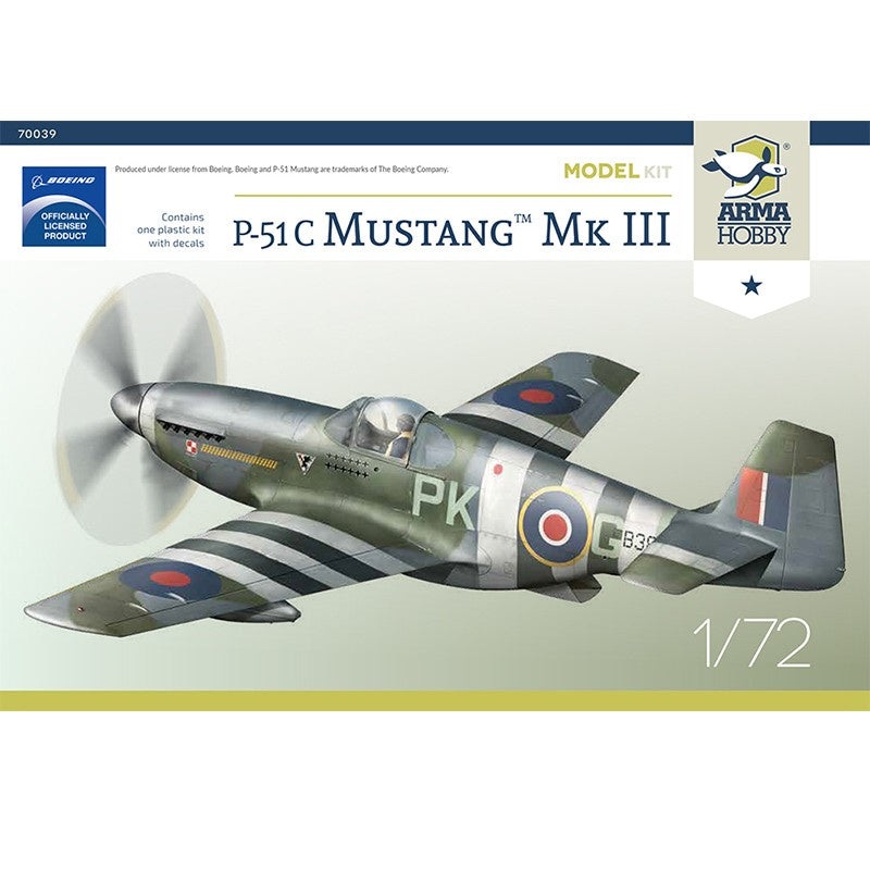ARMA Hobby - 1/72 P-51 C Mustang MkIII Model Kit