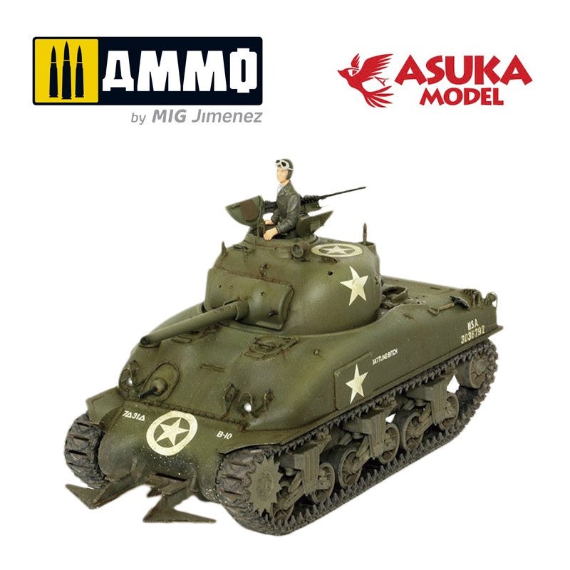 Asuka Model - 1/35 M4A1 Sherman Hedgerow