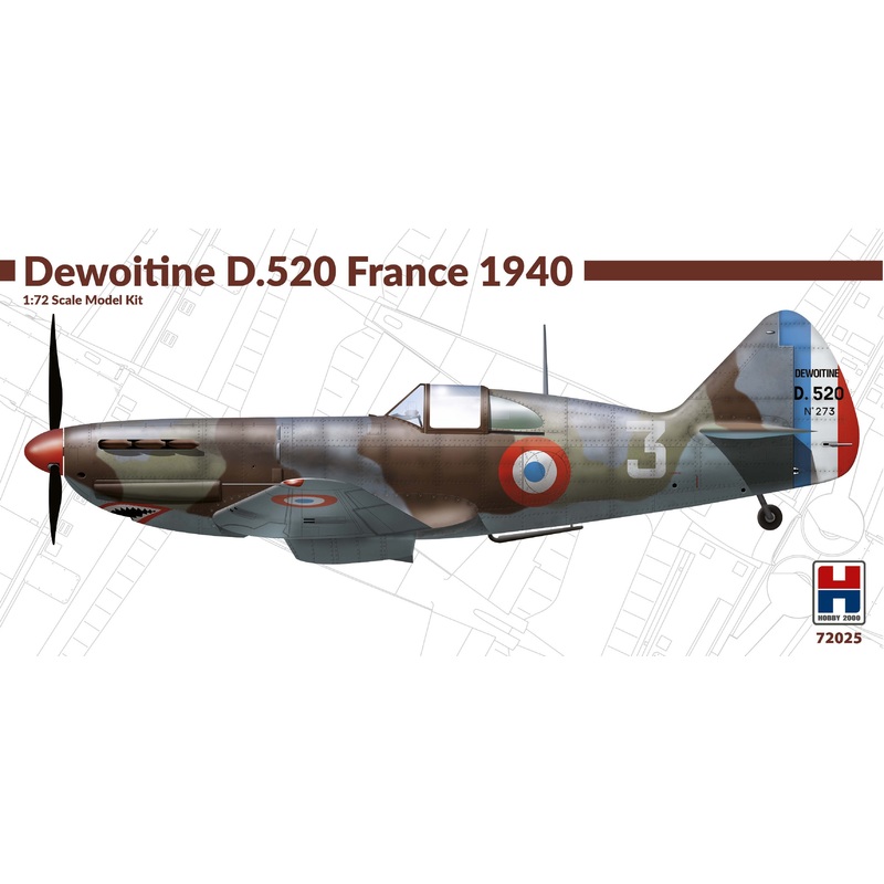 Hobby 2000 - 1/72 Dewoitine D.520 France 1940