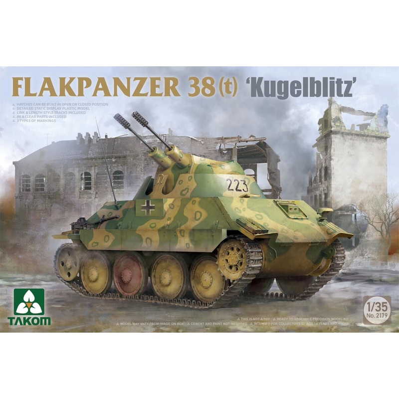 Takom - 1/35 FLAKPANZER 38(t) Kugelblitz