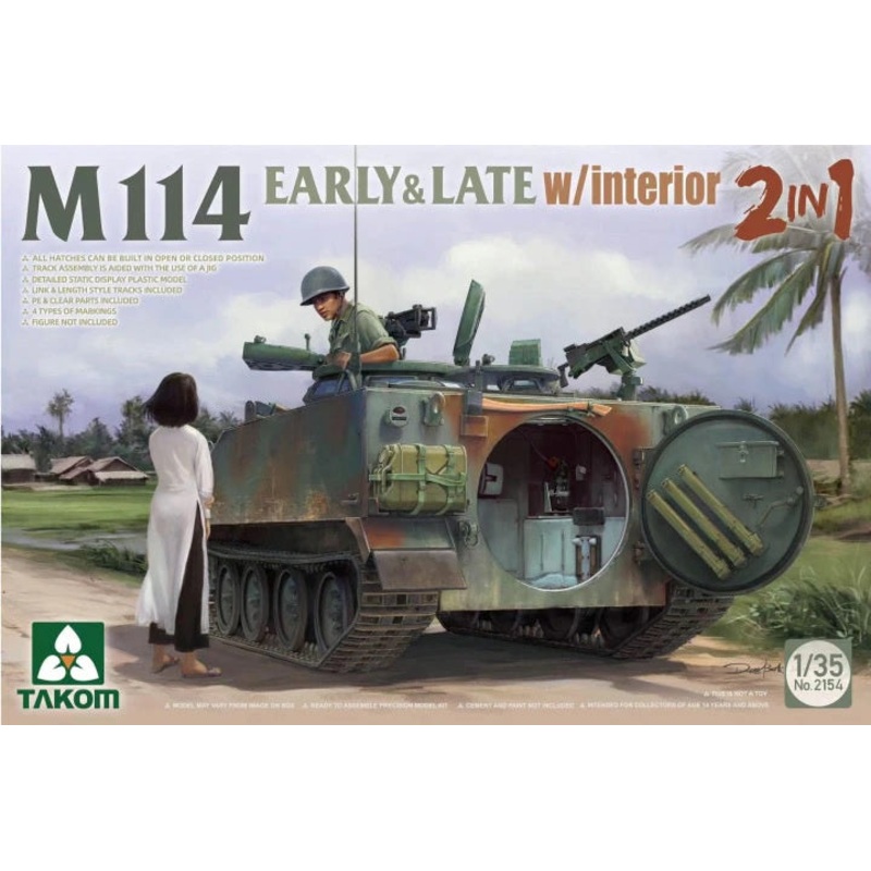 Takom - 1/35 M114 Early & Late w/ Interior (2 in 1)