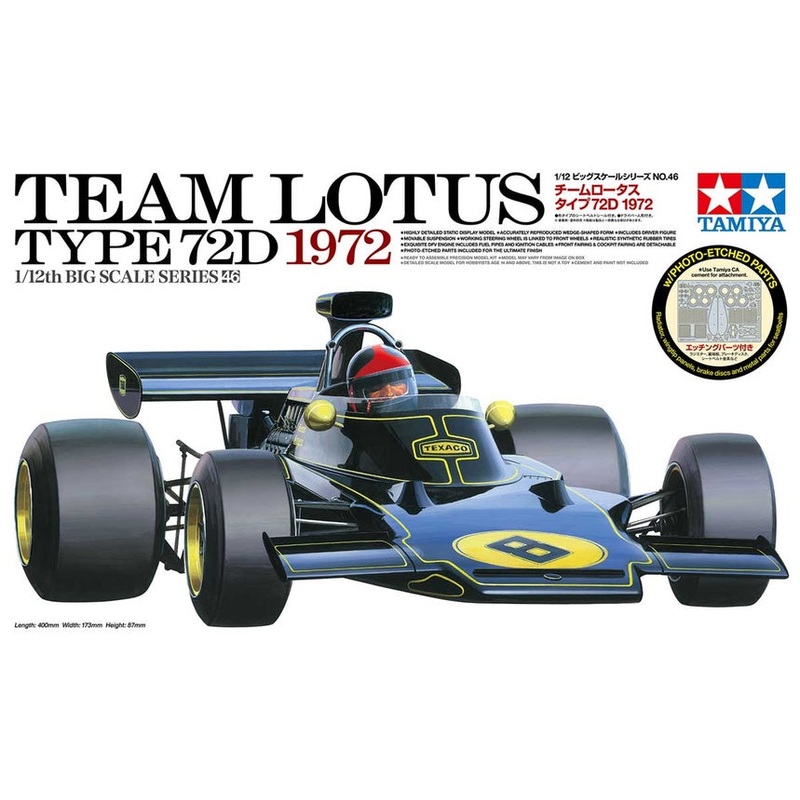 Tamiya - 1/12 Team Lotus Type 72D 1972