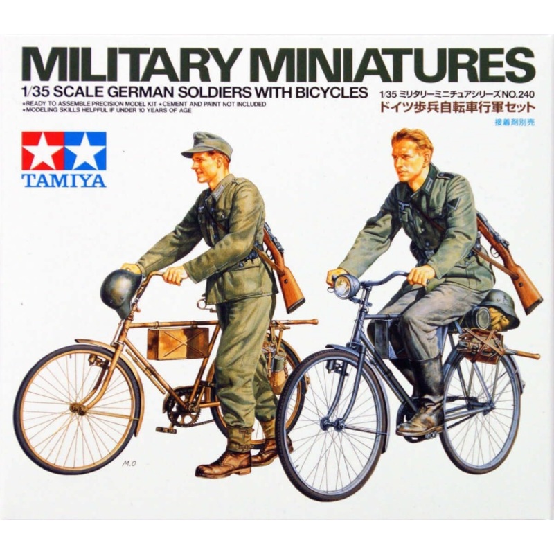 Tamiya - 1/35 German Soldiers w/ Bicycles