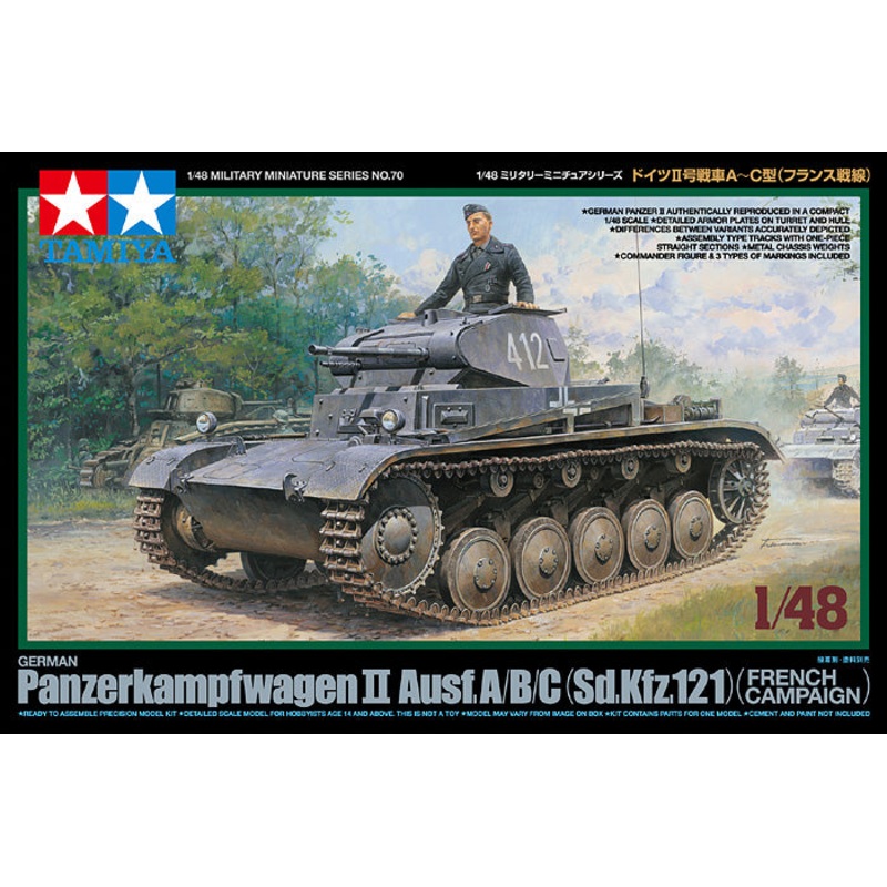 Tamiya - 1/48 German Pzkw II Ausf.A/B/C (Sd.Kfz.121)