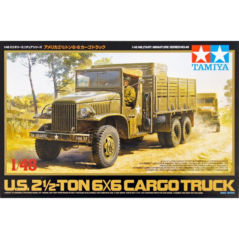 Tamiya - 1/48 US 2.5ton 6x6 Cargo Truck