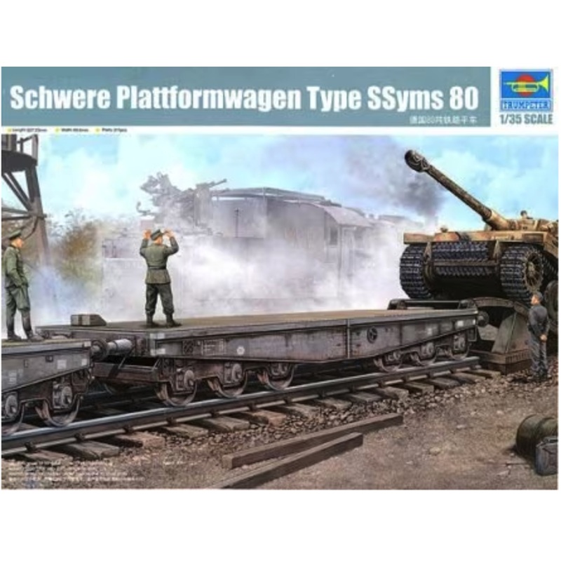 Trumpeter - 1/35 Schwere Plattformwagen Type Ssyms 80