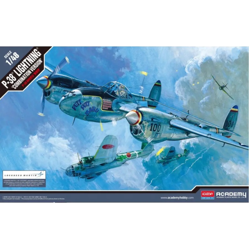 Academy - 1/48 P-38e/J/L Lightning