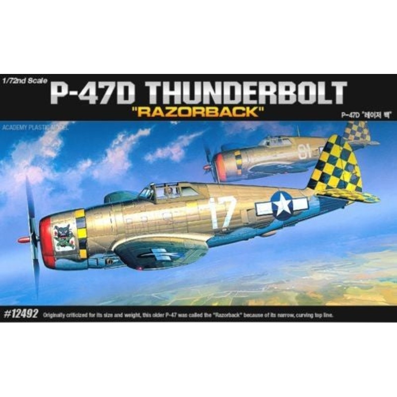 Academy - 1/72 P-47D "Razor Back"