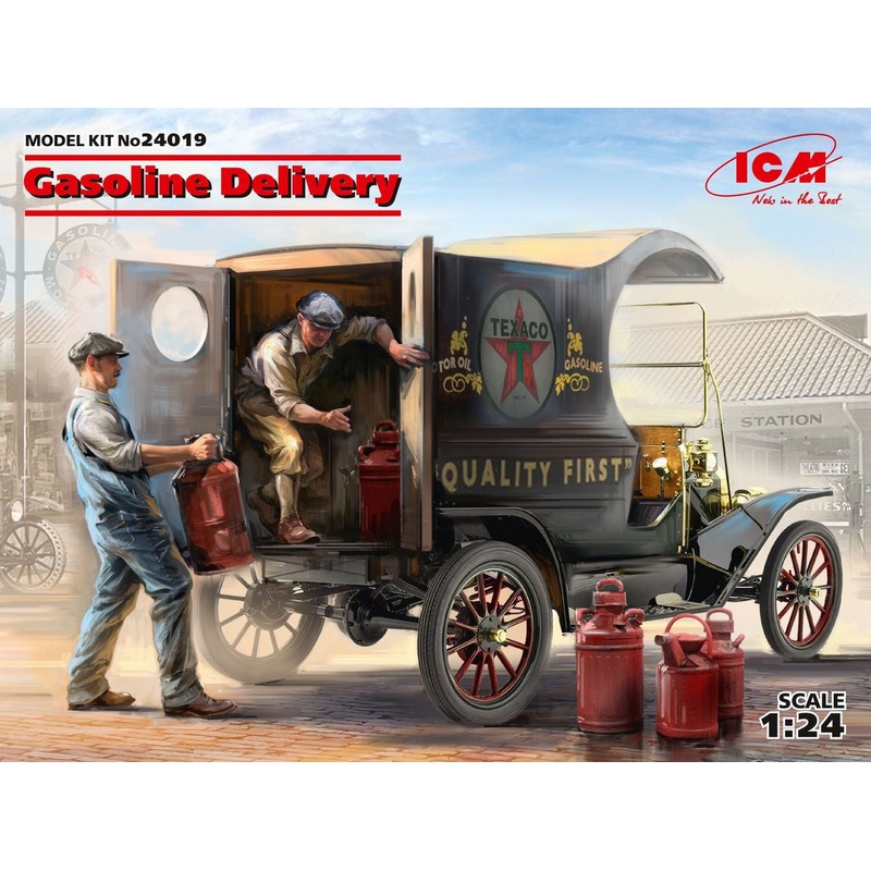 ICM - 1/24 Model T 1912 Delivery Car w/ American Gasoline Loaders