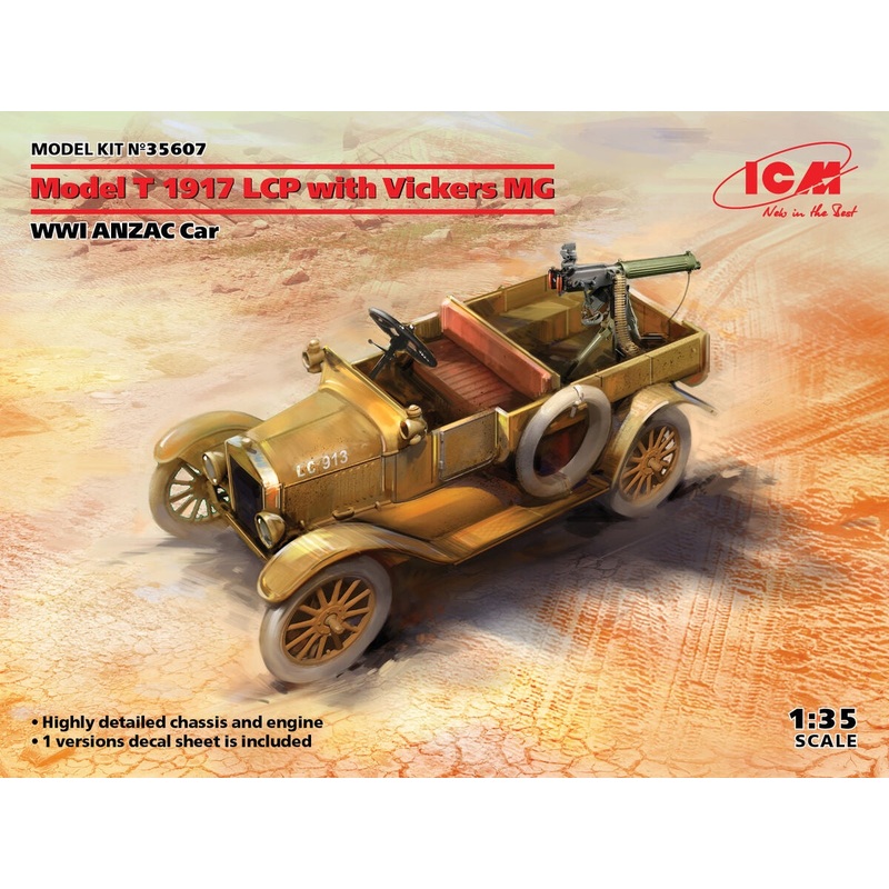 ICM - 1/35 Model T 1917 LCP w/Vickers MG WWI ANZAC Car