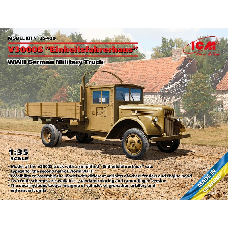 ICM - 1/35 V3000s Einheitsfahrerhaus