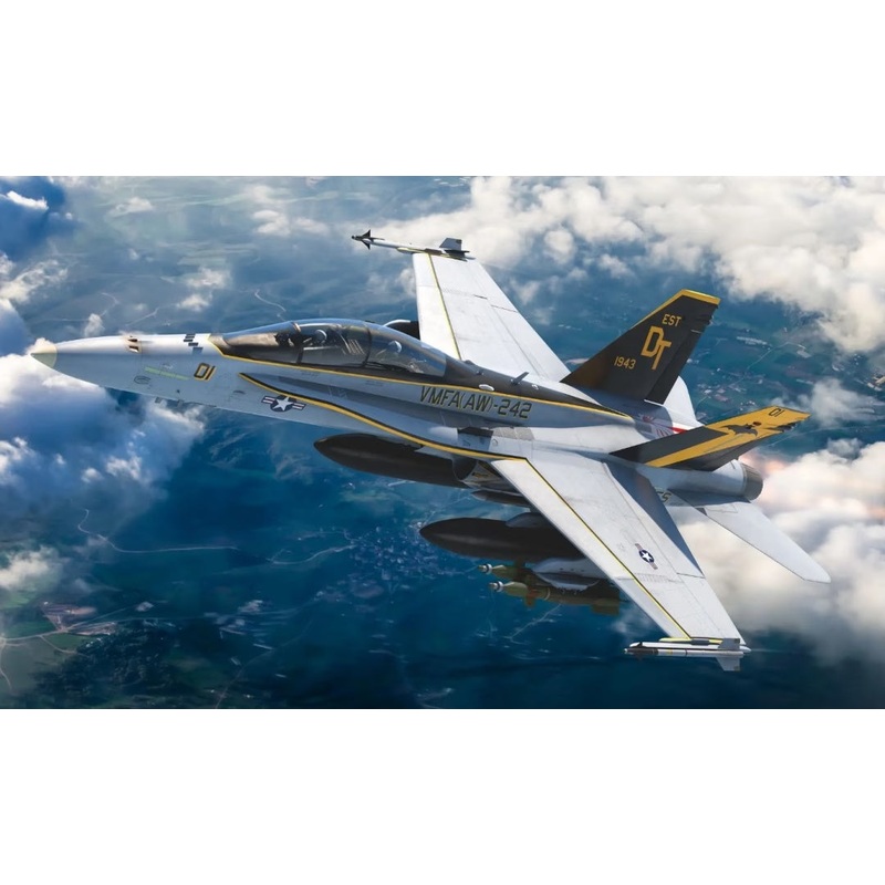Kinetic - 1/48 F/A-18 D Hornet - USMC VFMA-225 w/ MF