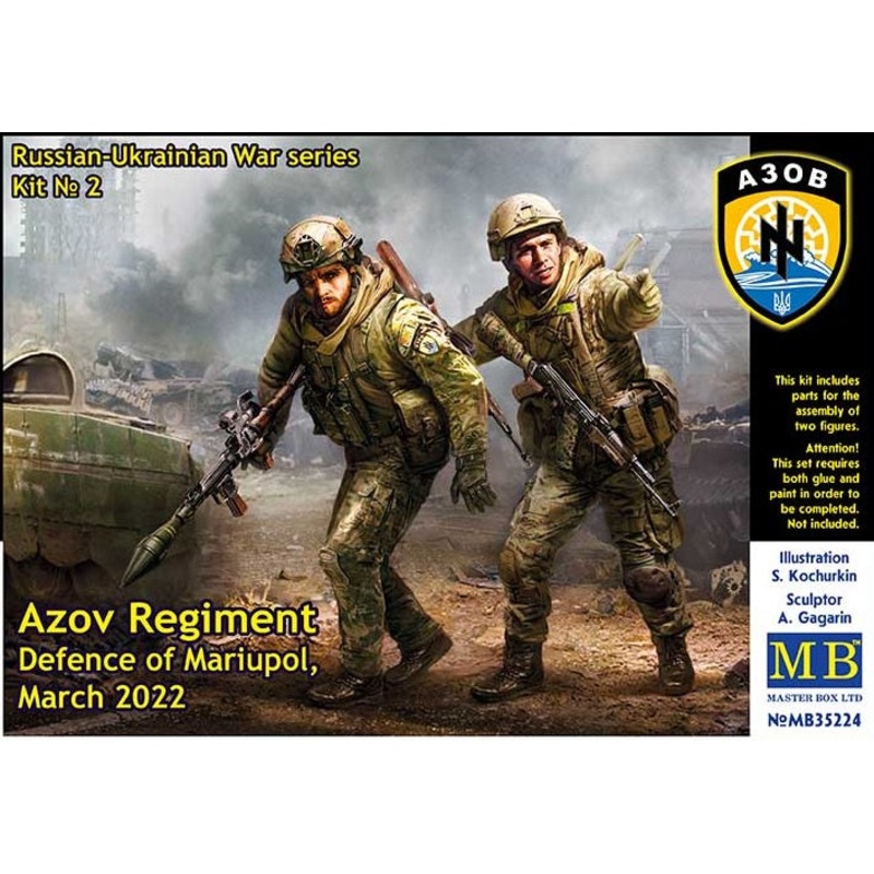 Master Box - 1/35 Azov Regiment Defence of Mariupol March 2022. Kit No.2 (Russian-Ukrainian War Series)