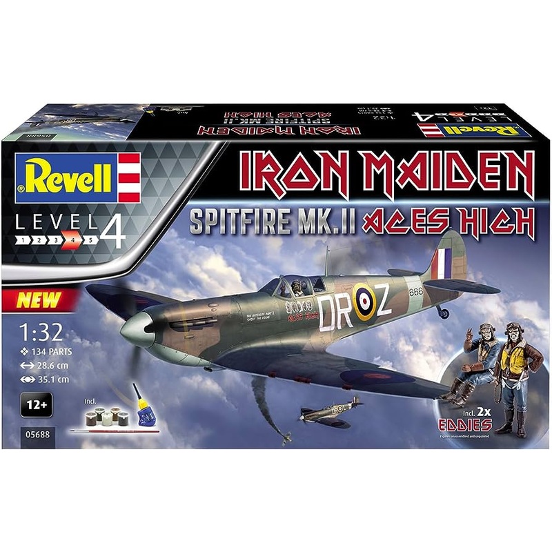 Revell - 1/32 Spitfire Mk.II "Aces High" Iron Maiden (Model Set Incl. Paint)