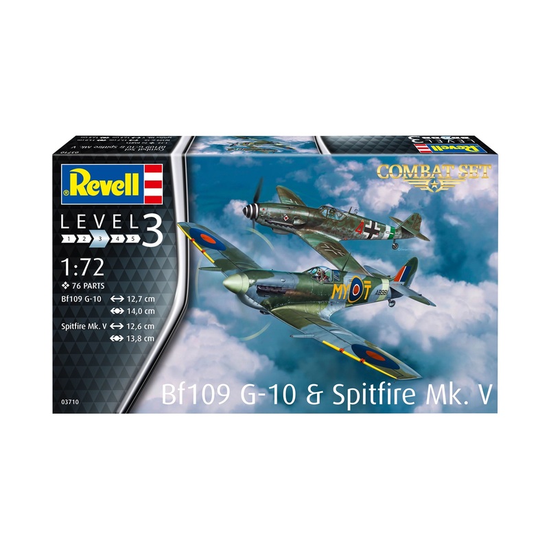 Revell - 1/72 Combat Set Bf109G-10 & Spit. Mk.V