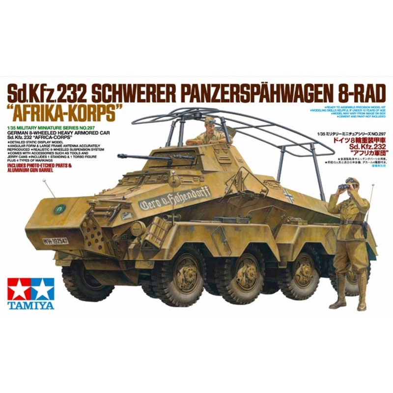 Tamiya - 1/35 Sd.Kfz.232 8-Rad Africa Corps (incl.Photo-etch & Barrel)
