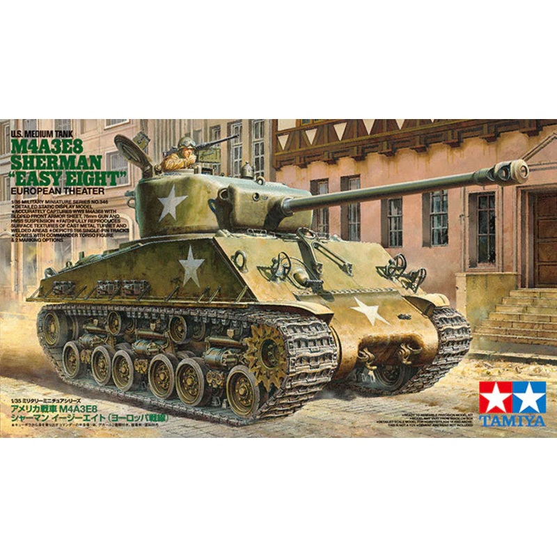Tamiya - 1/35 U.S. Medium Tank M4A3E8 Sherman "Easy Eight"