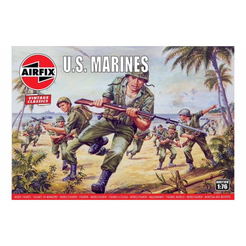 Airfix - 1/76 WWII US Marines (Vintage Classics)