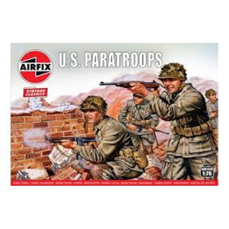 Airfix - 1/76 WWII US Paratroops (Vintage Classics)