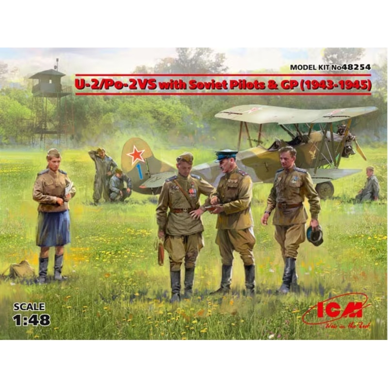 ICM - 1/48 U-2/Po-2VS With Soviet Pilots & GP (1943-1945)