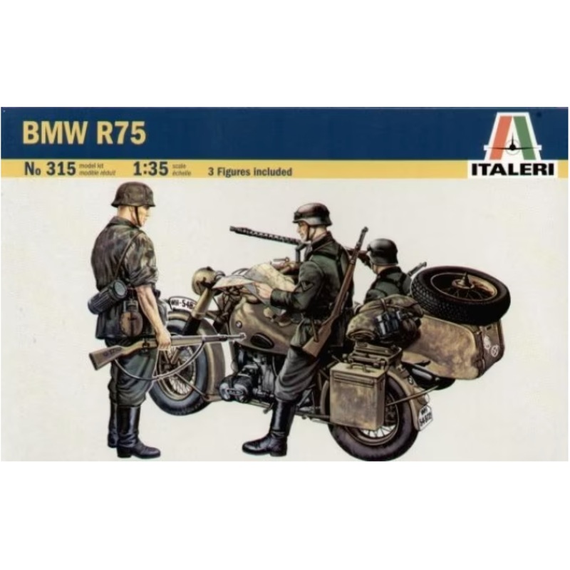 Italeri - 1/35 BMW R75 with Side Car
