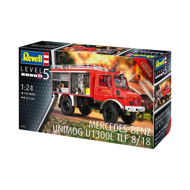 Revell - 1/24 Mercedes-Benz Unimog U 1300 L TLF 8/18