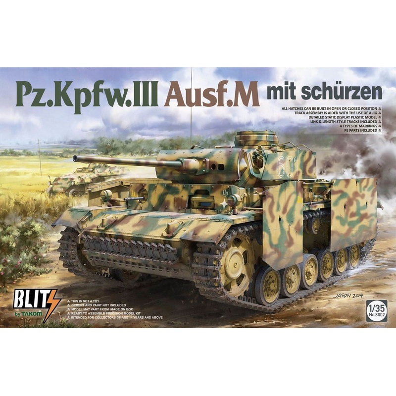 Takom - 1/35 Pz.Kpfw.III Ausf.M Mit Schurzen