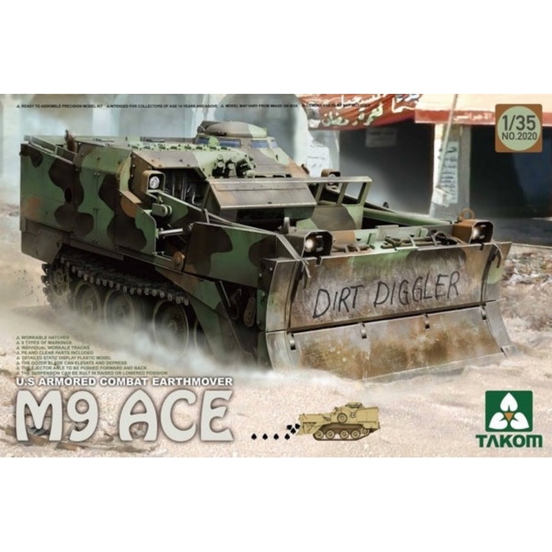 Takom - 1/35 U.S. Armoured Combar Earthmover M9 ACE